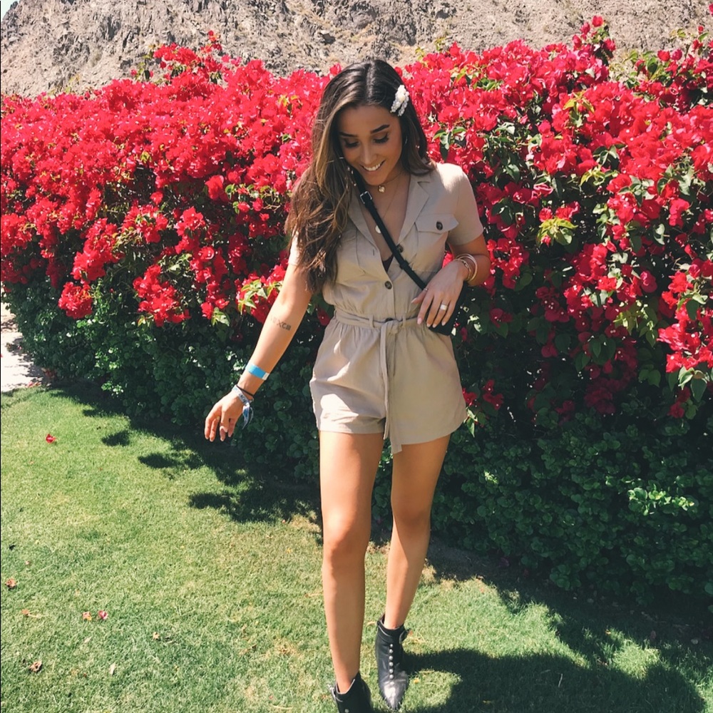 Khaki Romper